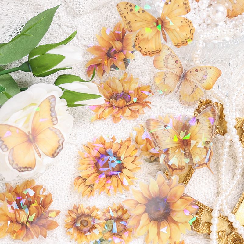 Flower Bloom Sticker Box - 60 Pcs