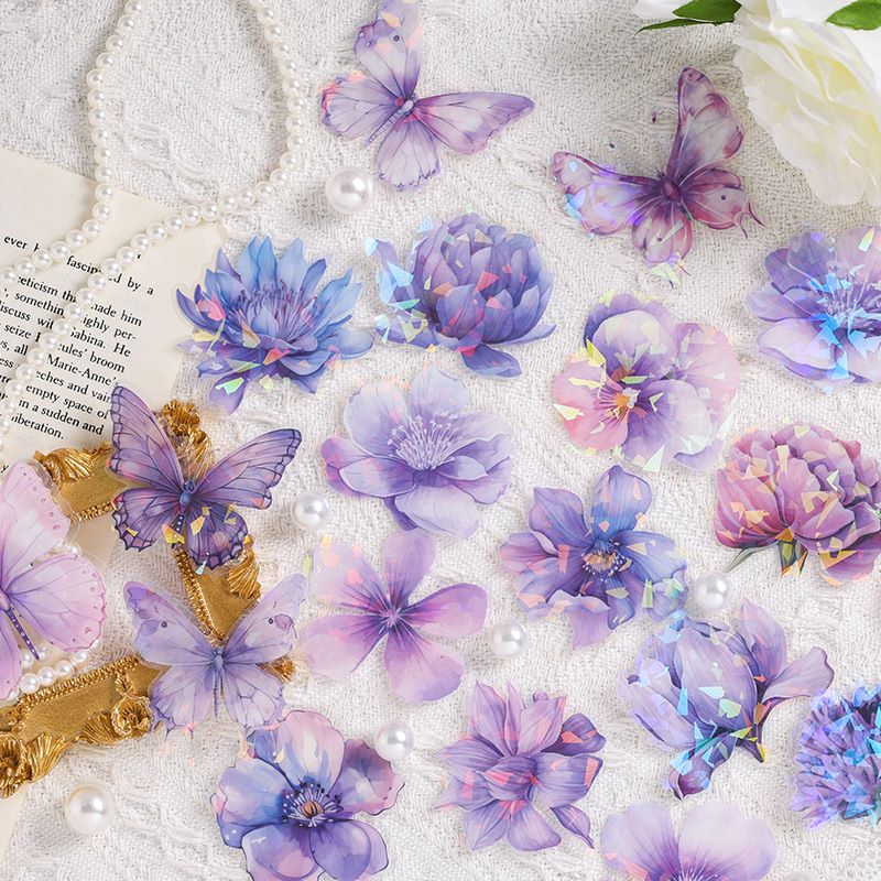 Flower Bloom Sticker Box - 60 Pcs