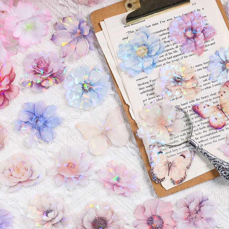 Flower Bloom Sticker Box - 60 Pcs