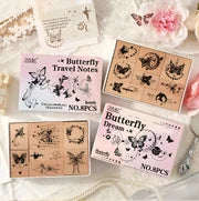 Butterfly Travel Stamp Set - 8 Pcs