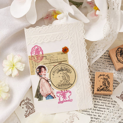 Flower Dynasty Stamp Set - 8 Pcs
