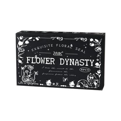 Flower Dynasty Stamp Set - 8 Pcs