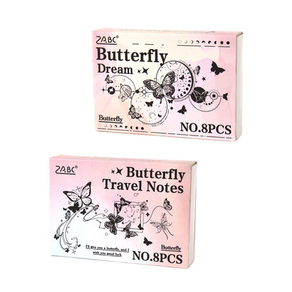 Butterfly Travel Stamp Set - 8 Pcs