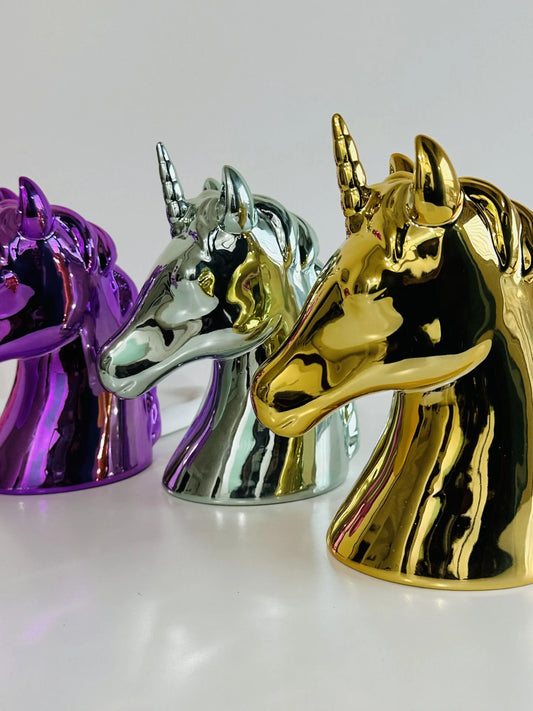 Unicorn Metallic Piggy Bank Showpiece