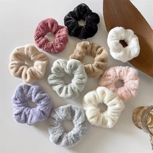 Fur Hair Scrunchies
