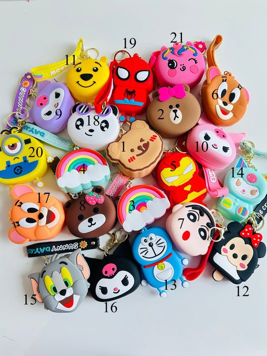 Cute Kawaii Coin pouches cartoon characters