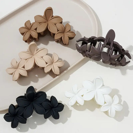 3 flower korean hair clutch