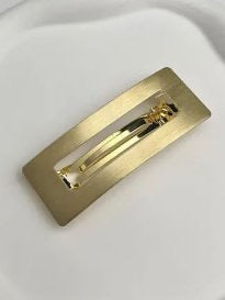 Rectangle metal hair clip