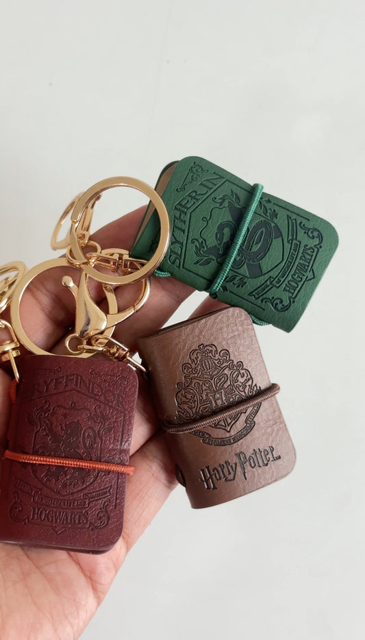 Harry potter mini Book keychain