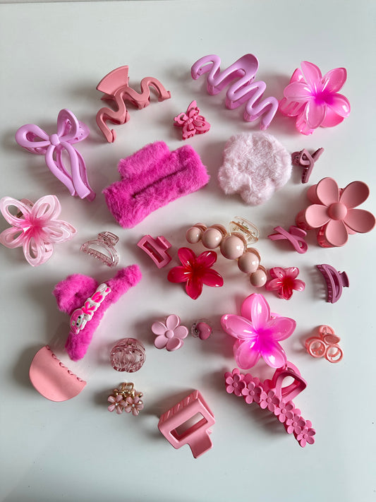Box of happiness - Hair claw clips hamper