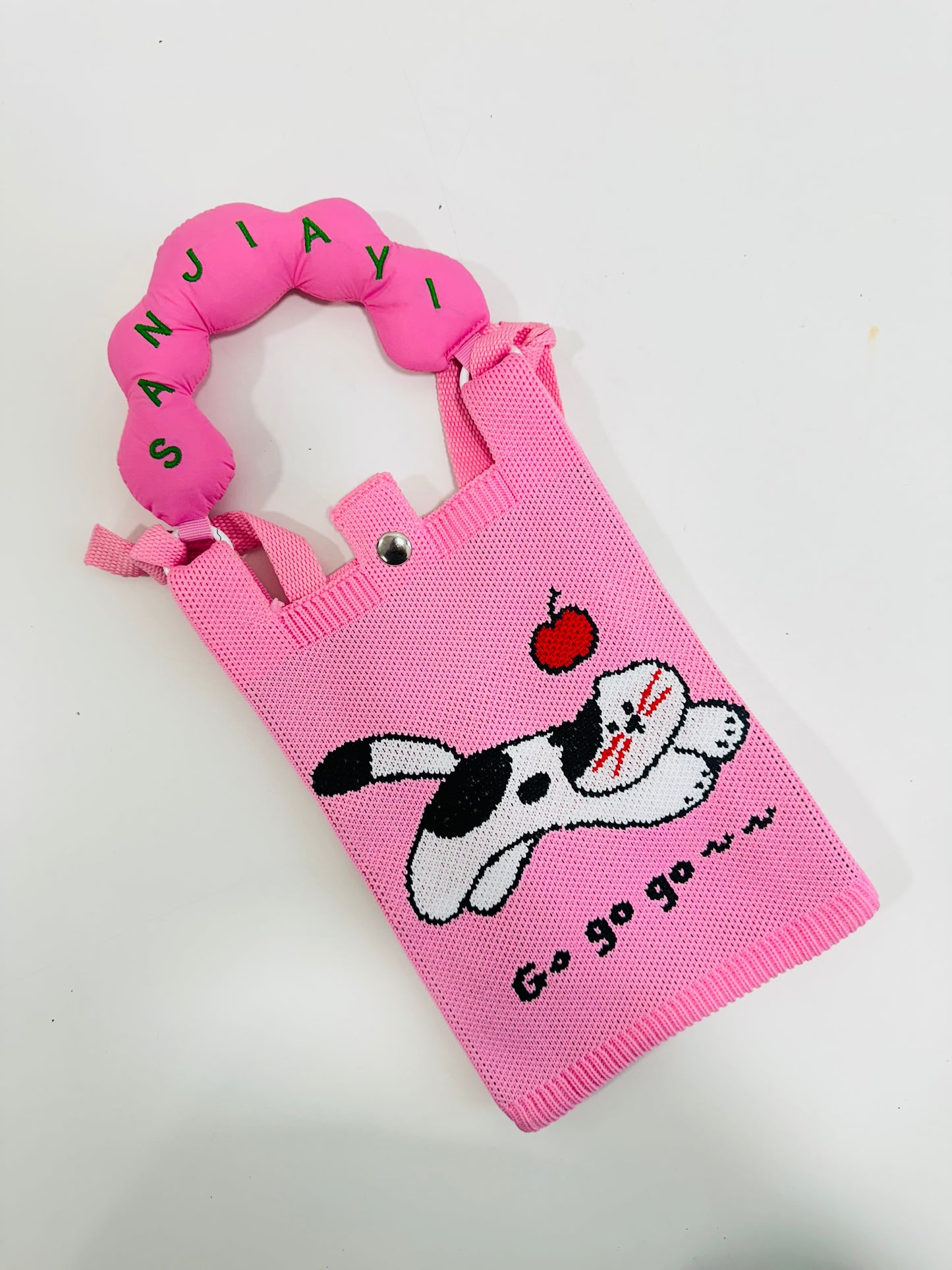 Korean sling bags with puffy handel