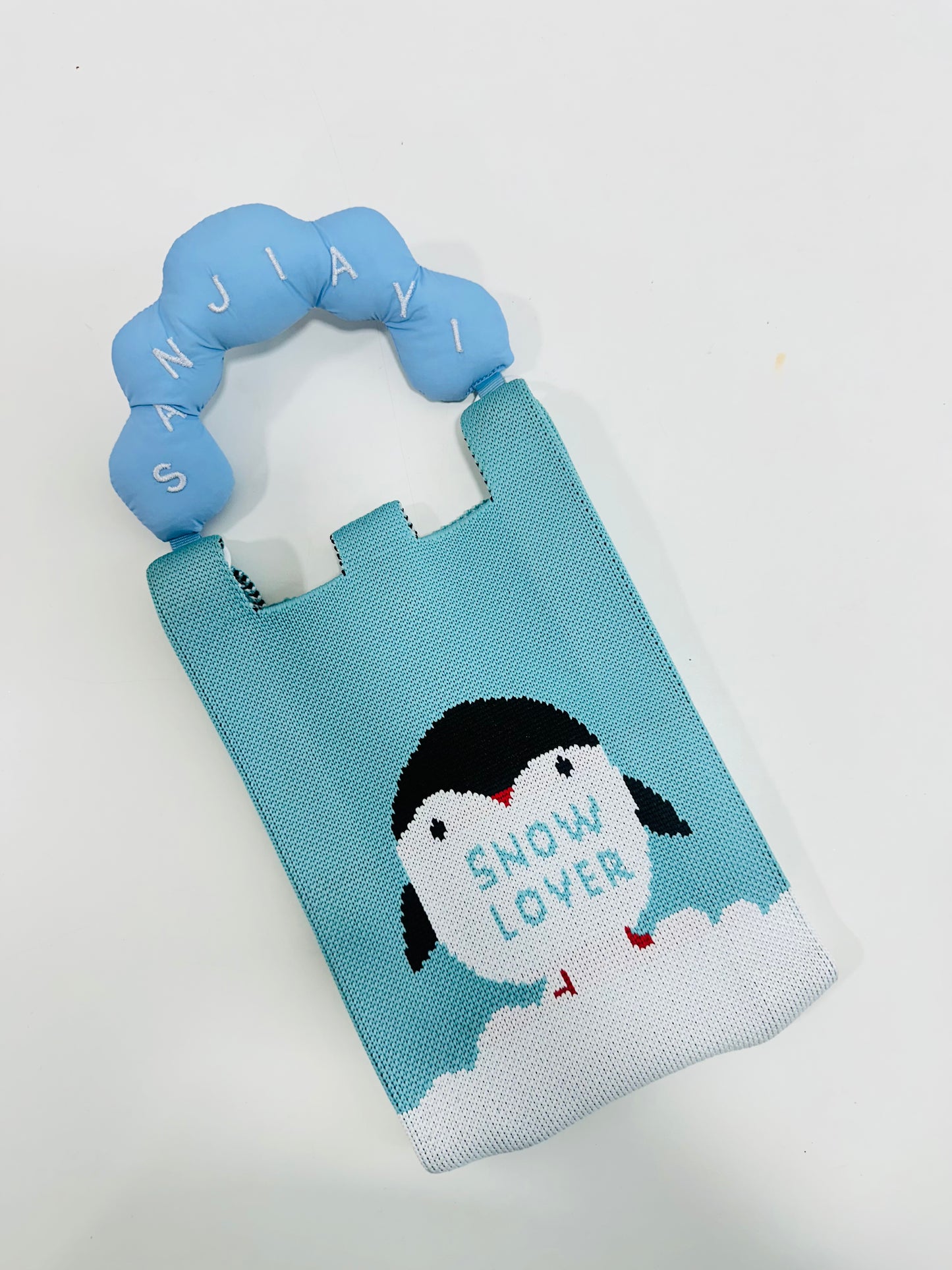 Korean sling bags with puffy handel