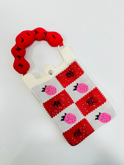 Korean sling bags with puffy handel