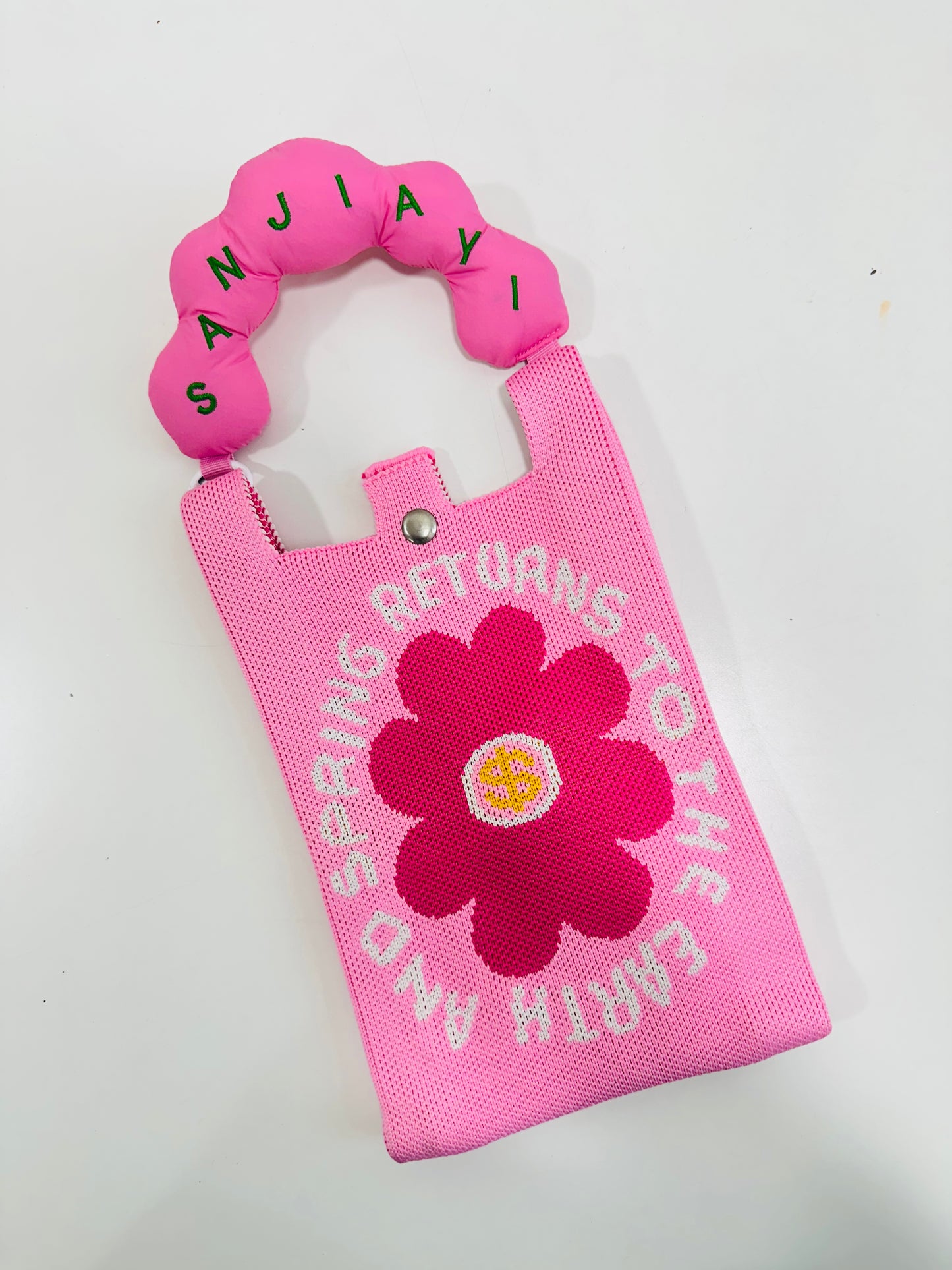 Korean sling bags with puffy handel