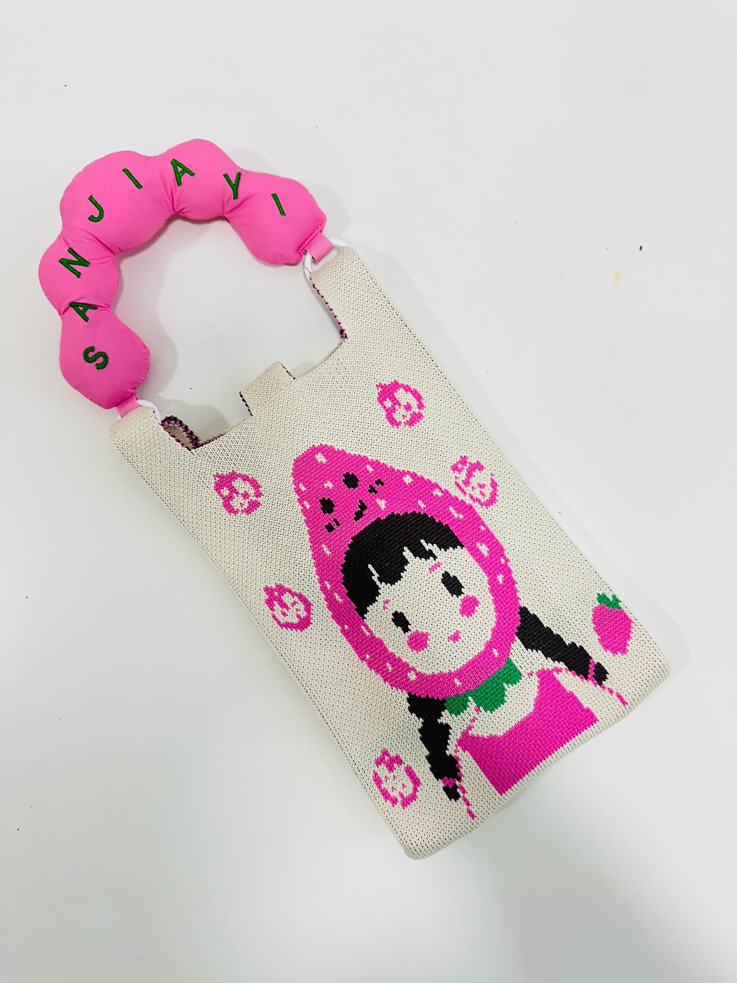 Korean sling bags with puffy handel