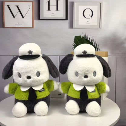 Green pooch soft toy