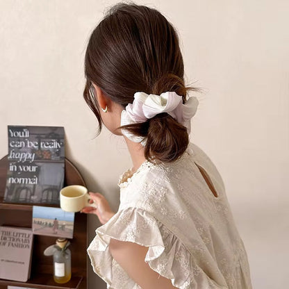 Satin wavy korean scrunchie