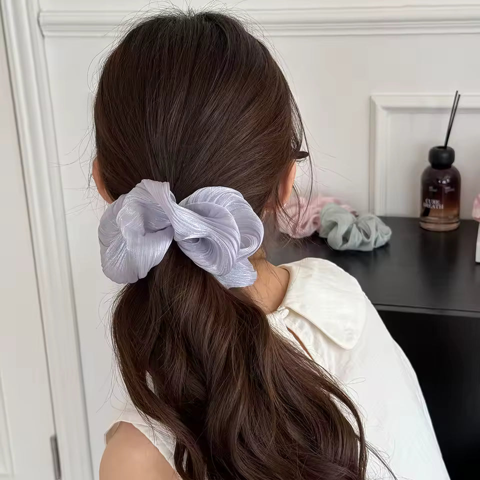 Satin wavy korean scrunchie