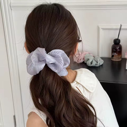Satin wavy korean scrunchie