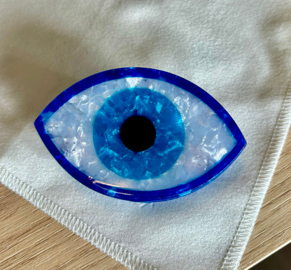 Evil eye claw clip