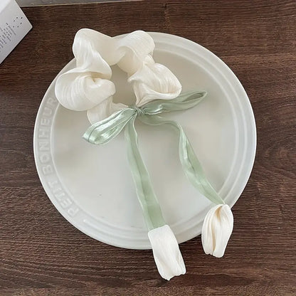 Tulip korean hair scrunchie