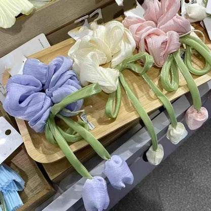 Tulip korean hair scrunchie