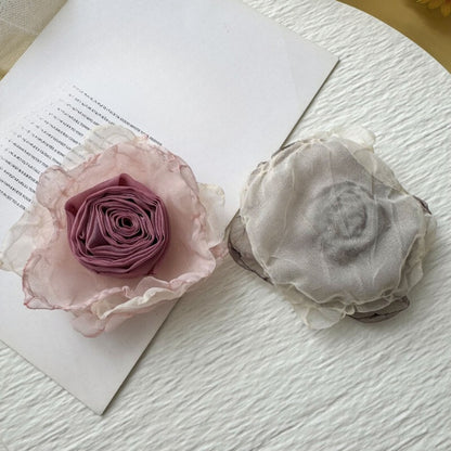 Korean lace flower hair pin