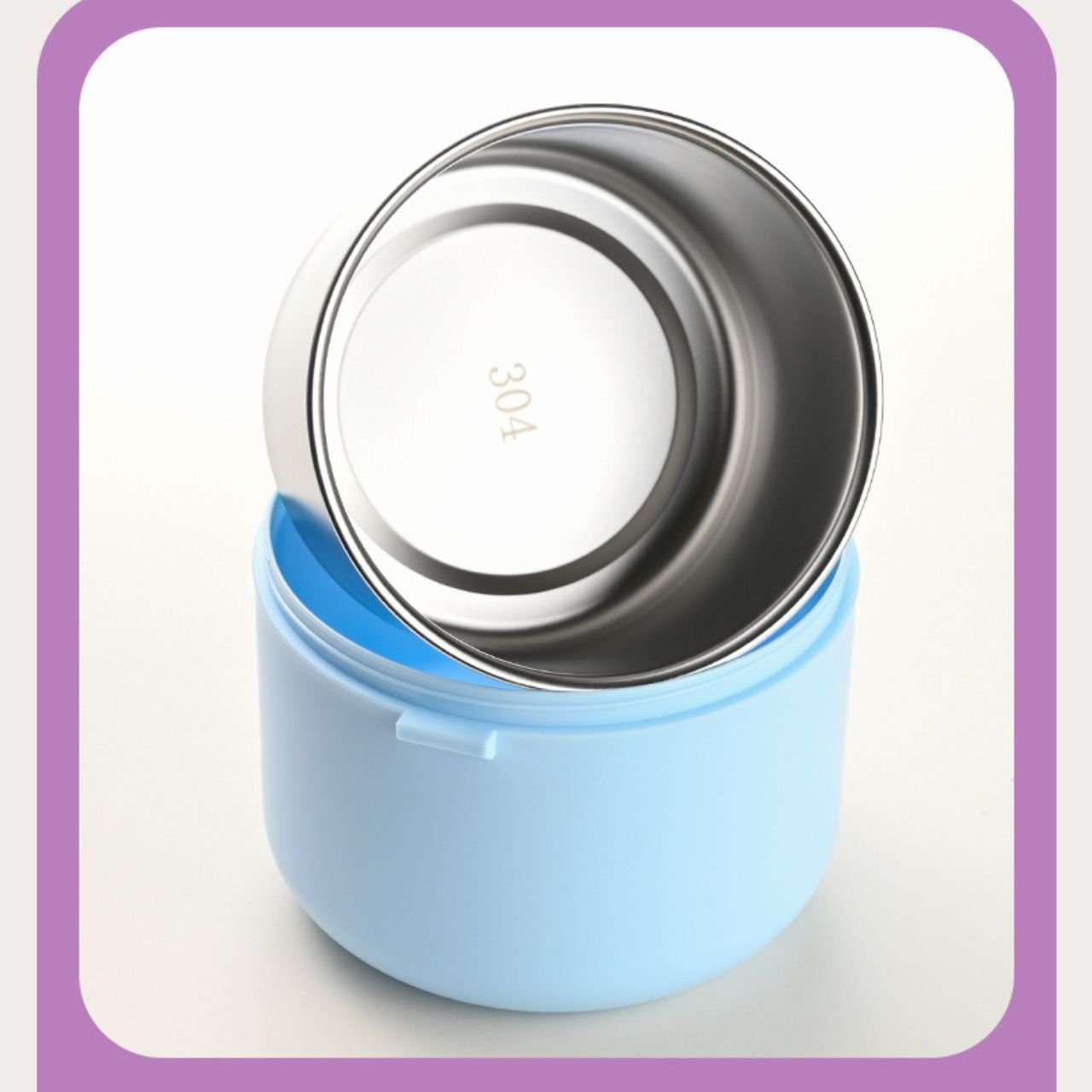 Summer cool 2 layer lunch box stainless stell