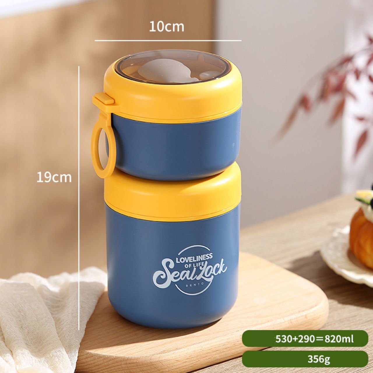 Double decker cutie 2 layer lunch box