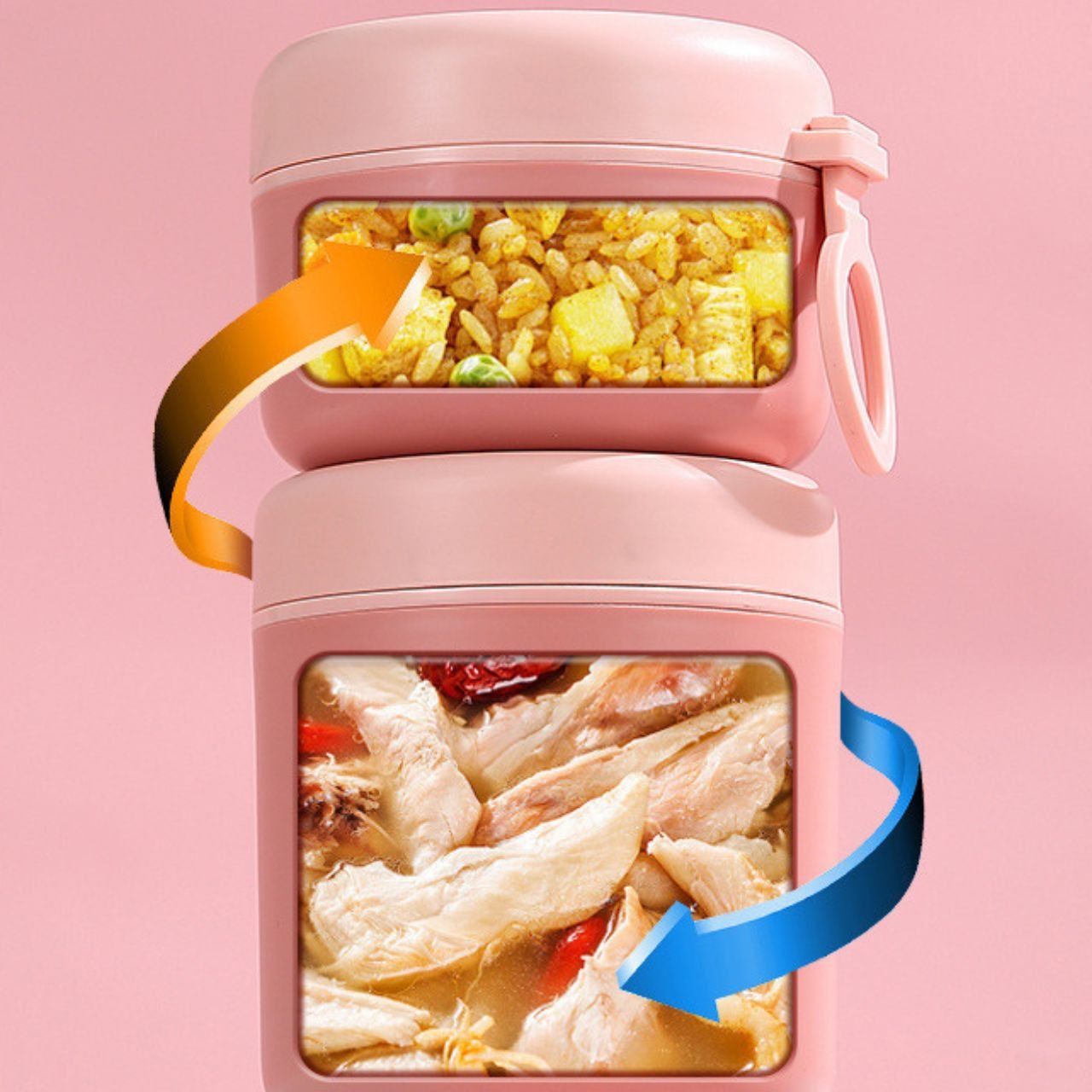 Double decker cutie 2 layer lunch box