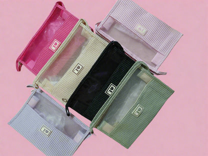 i love mesh pouch organiser - rectangle long