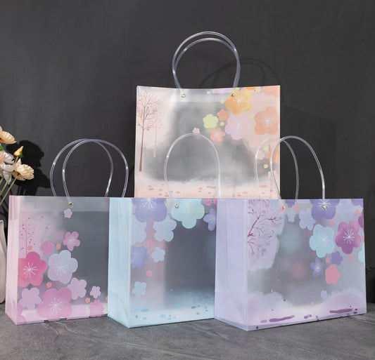 Cute cherry and hearts PVC Gift Bag