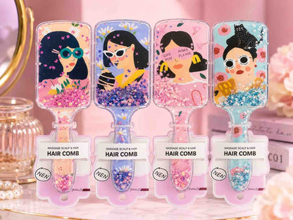 Girls Glitter Hair Brush
