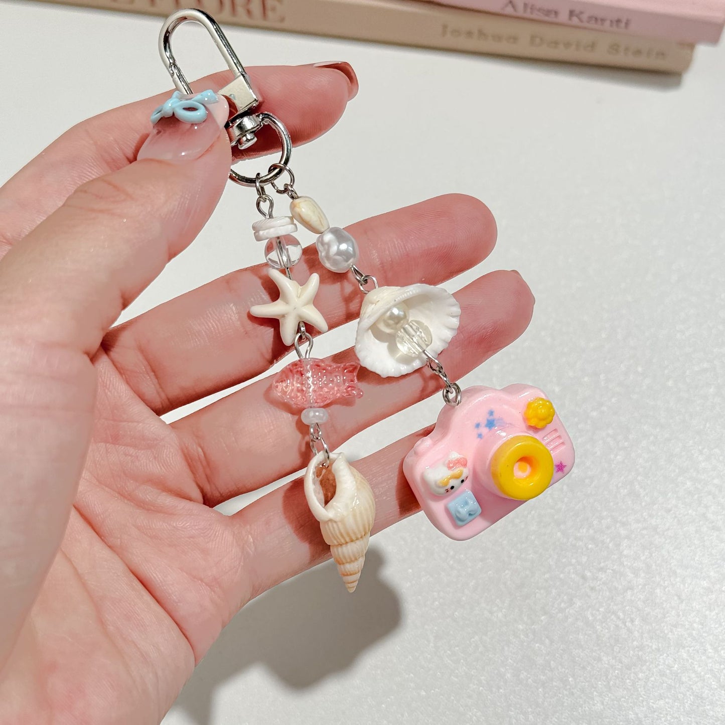Camera Sea Shell Phone Charm