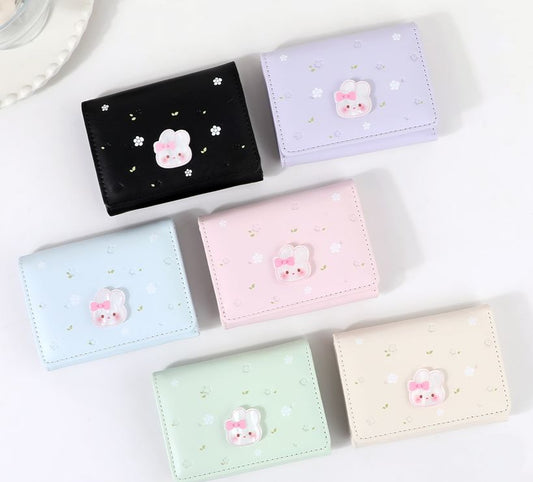 Little Bunny Heart Tri Fold Wallet