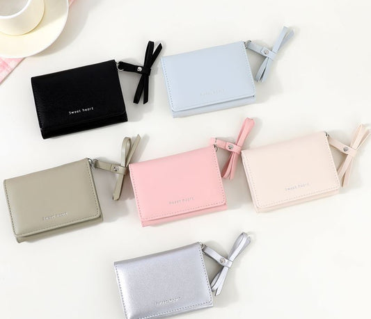 Korean Bow Sweet Heart Wallet