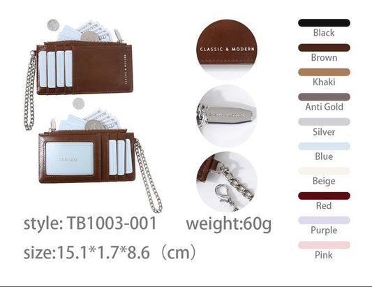 Korean chain viral sleek wallet and card holder