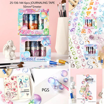 Bubble Burst Sticker Roll Set ( 6 Pcs)