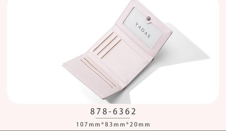 Cute 2 Bow Tri Fold Wallet