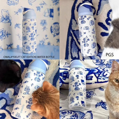 Owala x delft cat edition
