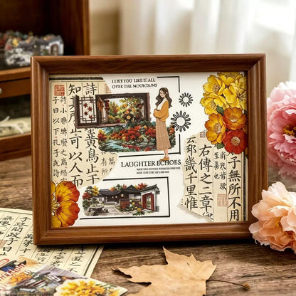 Water Color Season Journaling Sticker - 20 Pcs