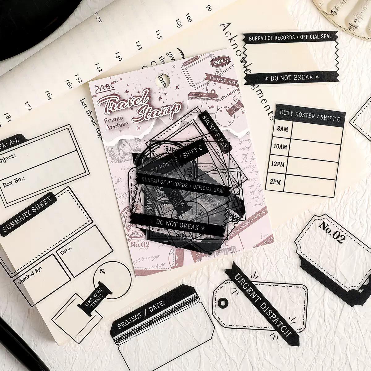 Vintage Frames Journaling Sticker - 30 Pcs
