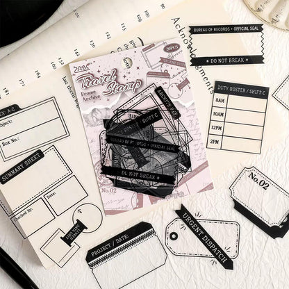Vintage Frames Journaling Sticker - 30 Pcs