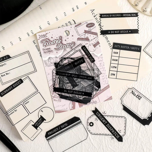 Vintage Frames Journaling Sticker - 30 Pcs