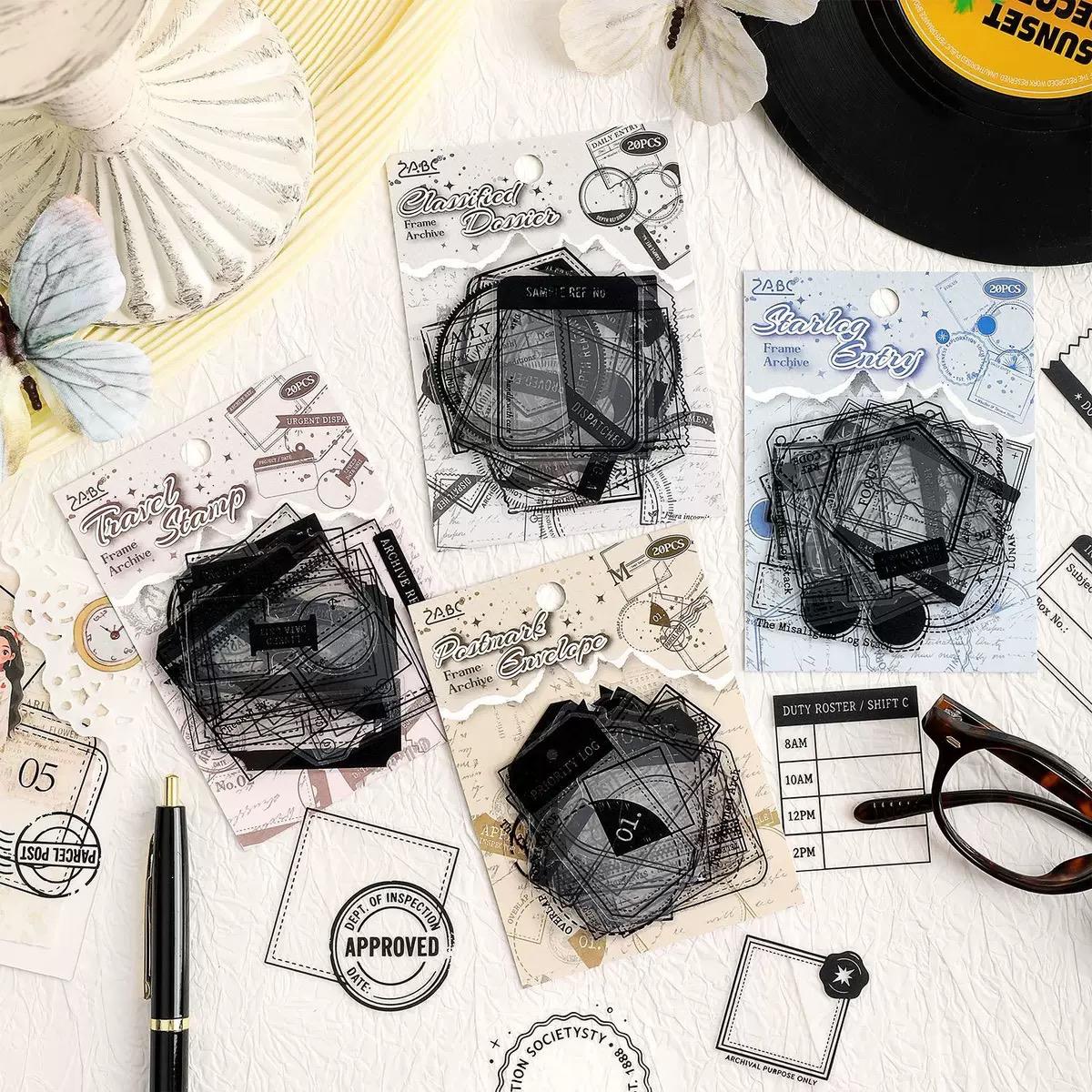 Vintage Frames Journaling Sticker - 30 Pcs