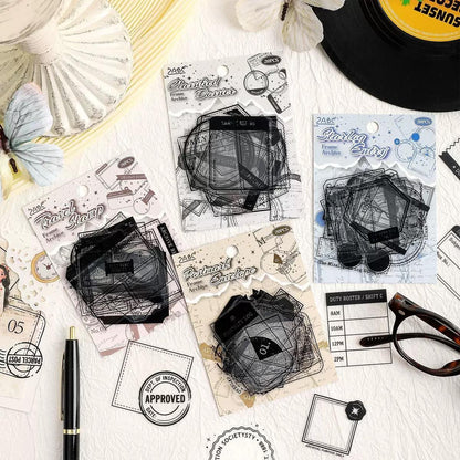 Vintage Frames Journaling Sticker - 30 Pcs
