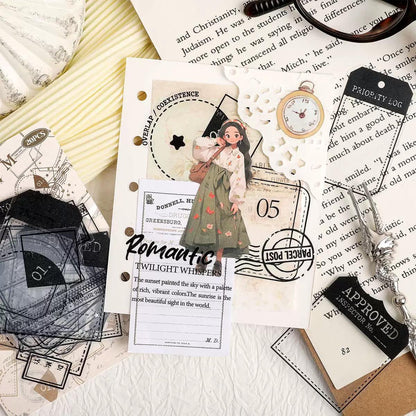 Vintage Frames Journaling Sticker - 30 Pcs