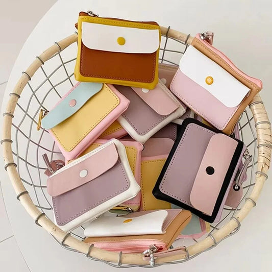 Korean Sleek Wallet With Strap