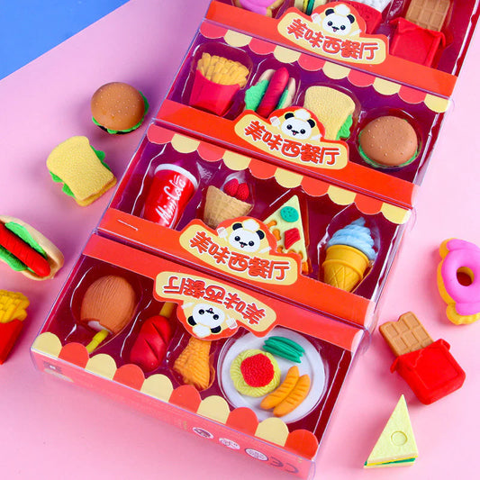 Fast Food Erasers
