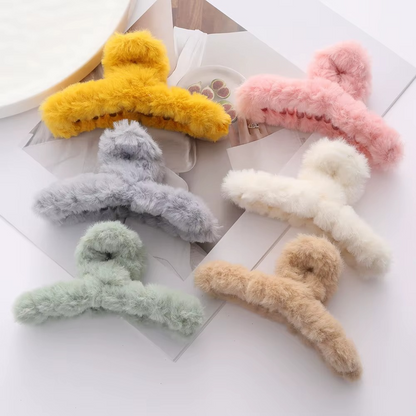 Viral Fur hair claw clutch T shape